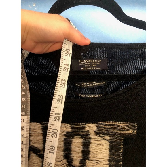 All Saints Not For Sale 8 Cashmere Sweater - Picture 2 of 5